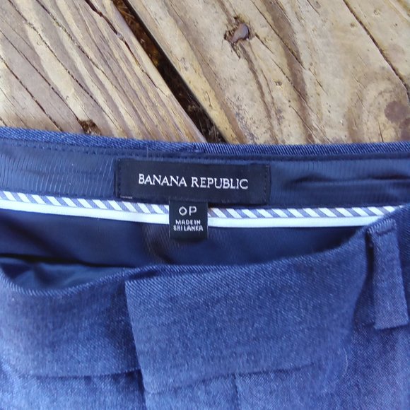 Banana Republic Blue Slacks Very Well Made Size OP - Picture 7 of 7